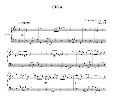 Giga per pianoforte