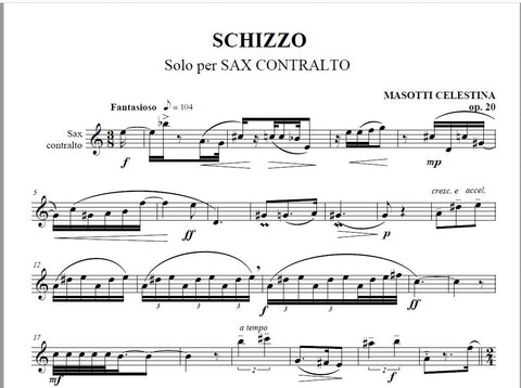 Schizzo per sassofono contralto