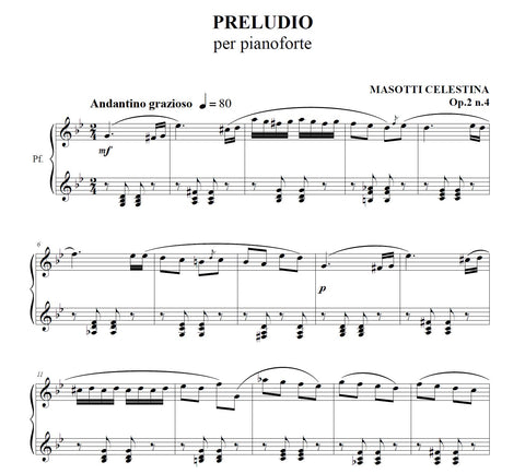 Preludio per pianoforte